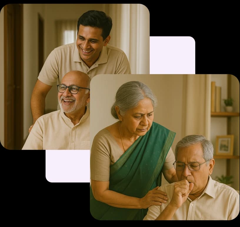 Senior care services illustration